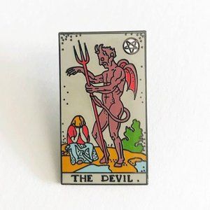 Strike Gently Enamel Pin - The Devil